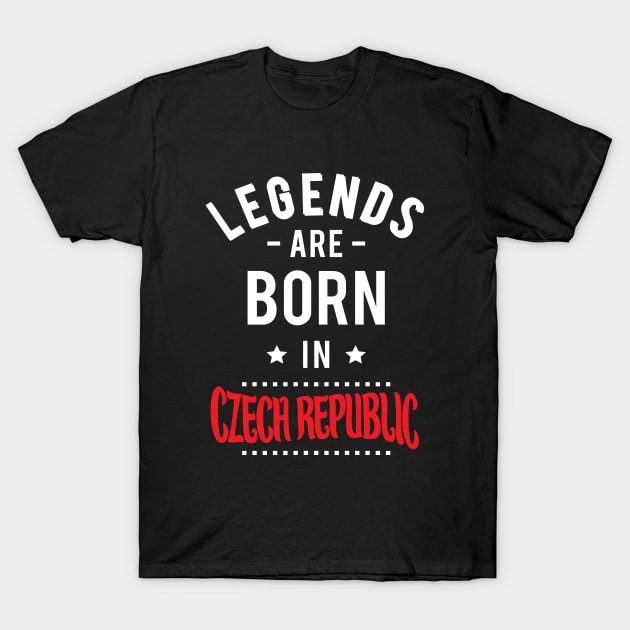 Legends Are Born In Czech Republic T-Shirt by ProjectX23 Orange